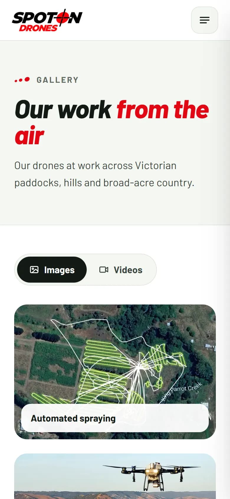The gallery on a phone